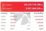 Một vé trúng độc đắc Vietlott trị giá hơn 83 tỷ đồng