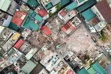 Máy móc làm việc ngày đêm tại điểm nghẽn cuối cùng của Vành đai 2.5 Hà Nội