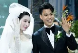 Cô dâu Bích Hạnh của cầu thủ Văn Thanh công khai con riêng tại đám cưới