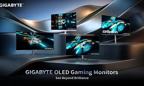 GIGABYTE nâng tầm trải nghiệm OLED với bốn mẫu màn hình mới, tích hợp các cải tiến về hiển thị tại CES 2026