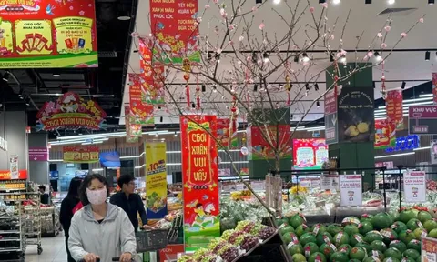 Mùng 2 Tết: Siêu thị ngập rau thịt, khách vắng tanh vắng ngắt