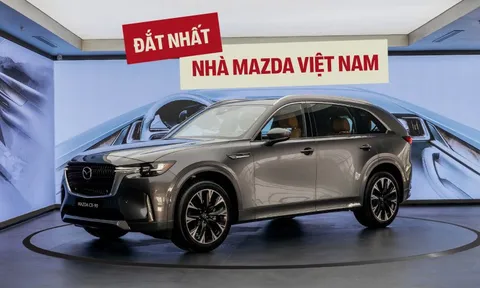 Mazda CX-90 chốt giá 2,479 tỷ đồng tại Việt Nam: Nội thất 'cận sang', động cơ hybrid cắm sạc 323 mã lực, AWD, cạnh tranh Teramont