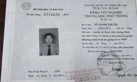 Chủ tịch Uỷ ban MTTQ xã ở Quảng Trị học cấp 3 khi chưa tốt nghiệp cấp 2?