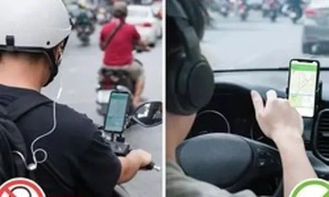 Vì sao đi xe máy đeo tai nghe dùng Google Maps bị phạt, còn lái ô tô thì không?