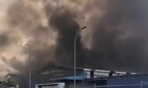 Cháy lớn tại khu công nghiệp Giang Điền, Đồng Nai