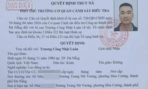 Truy nã đặc biệt “ông trùm” Trương Công Nhật Luân, truy vết dòng tiền hơn 350 tỷ đồng