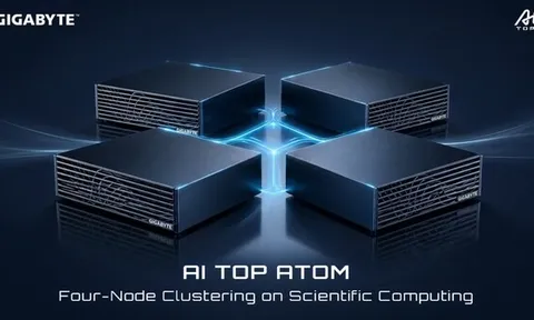 GIGABYTE trình diễn cụm Four Node AI TOP ATOM trong tính toán khoa học