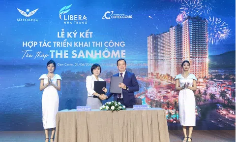 KDI Holdings cùng Coteccons triển khai thi công tòa tháp The Sanhôme Nha Trang