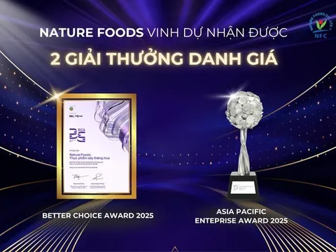 Liên tiếp được vinh danh tại các giải thưởng tầm cỡ - Nature Foods (NFC) khẳng định vị thế trong ngành công nghệ thực phẩm
