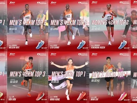 Các vận động viên Xtep giành tất cả các vị trí trên bục chiến thắng Giải Marathon Quốc tế Thành phố Hồ Chí Minh Techcombank