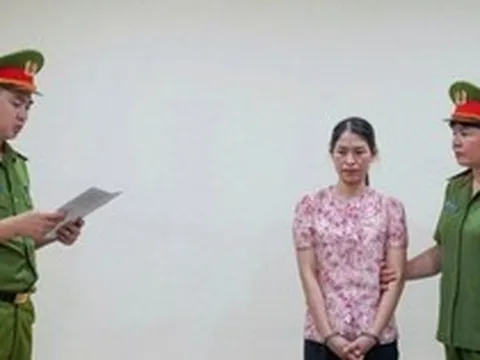 Thi hành quyết định khởi tố, bắt tạm giam nữ kế toán Phùng Thị Thùy Linh