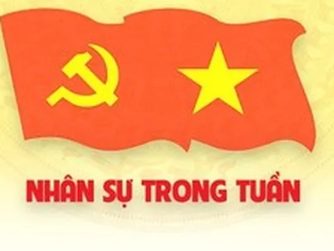 Nhân sự trong tuần: Điều động, bổ nhiệm nhiều chức danh chủ chốt