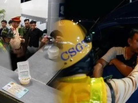 CSGT 'đột kích' chợ Bình Điền, phát hiện tài xế không GPLX, dương tính ma túy