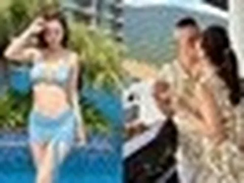 Hoa hậu đẹp bậc nhất Việt Nam tình tứ bên chồng đại gia: "Tụi mình vẫn còn chơi với nhau"