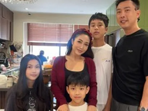 Ốc Thanh Vân đưa 3 con trở lại Úc