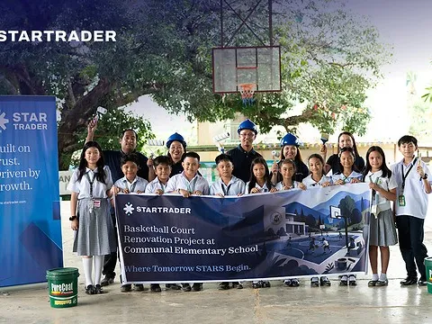STARTRADER khởi công nâng cấp sân bóng rổ, mang lại lợi ích cho khoảng 20.000 học sinh tại Thành phố Davao, Philippines