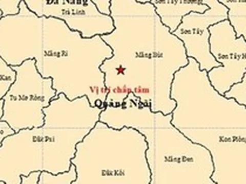 Quảng Ngãi liên tiếp xảy ra 6 trận động đất