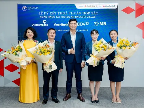 VinaLiving ký kết hợp tác tài chính cùng các ngân hàng lớn, đưa Salacia Villas trở thành tài sản đầu tư dẫn đầu tại Phú Mỹ