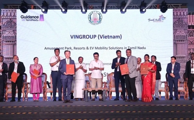Vingroup ký kết MOU với bang Tamil Nadu, củng cố hệ sinh thái đa ngành tại đất nước tỷ dân